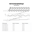 Металлочерепица МЕТАЛЛ ПРОФИЛЬ Монтерроса-XL NormanMP (ПЭ-01-6005-0.5)